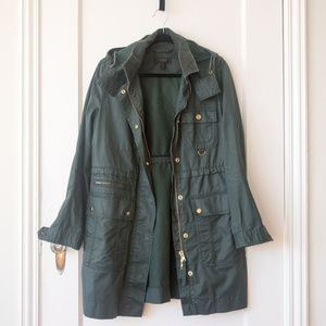 J Crew Long Downtown Field Jacket, Size S